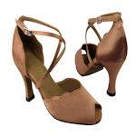 Black Leather Open Toe